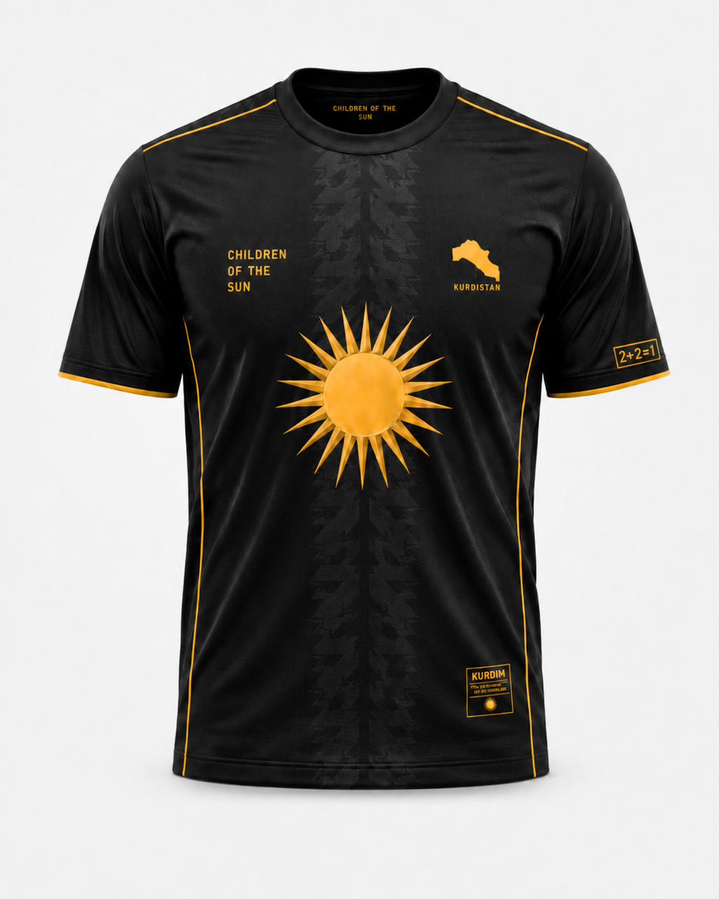 KURDIM Children of the Sun Jersey – Black & White