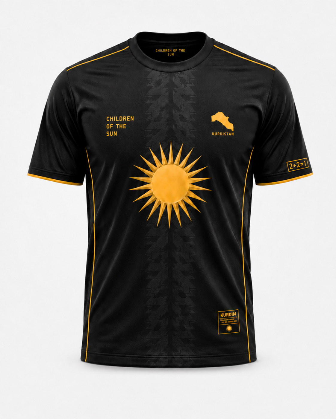 KURDIM Children of the Sun Jersey – Black & White